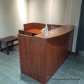 Autumn Maple Reception Desk with Transaction Counter